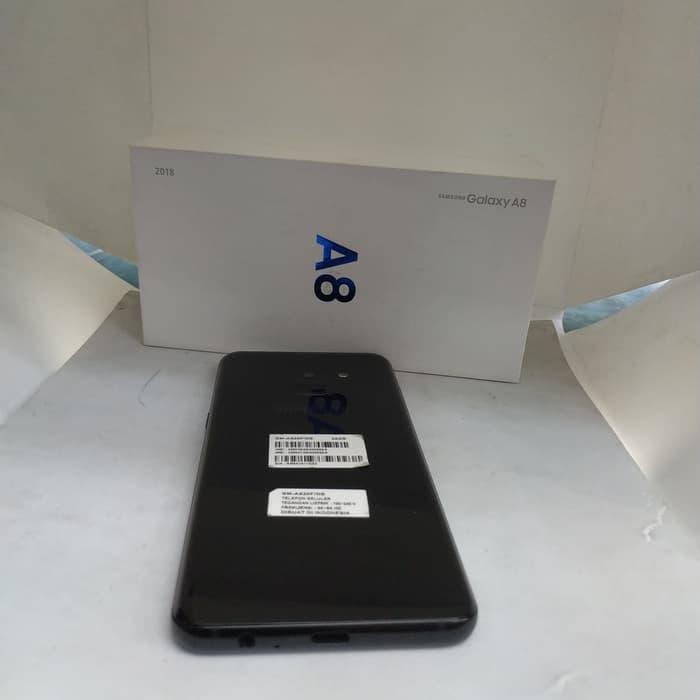 Dijual Samsung A8 2018 4/32GB fullset mulus Net sein resmi Diskon-1