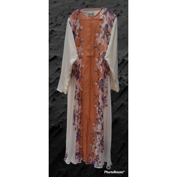 Gamis Syari printing Silk by Mahagaya