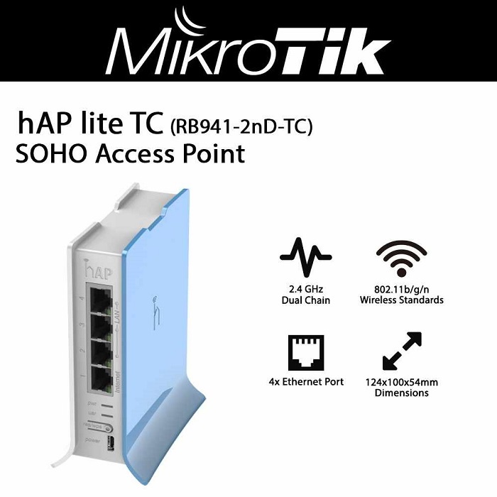 Mikrotik hAP Lite TC RB941 RB 941 2nD TC RB941-2nD-TC