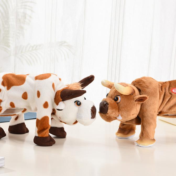 Mainan Anak Boneka Banteng Matador Joget/Berjalan/Melompat Ada Musik/