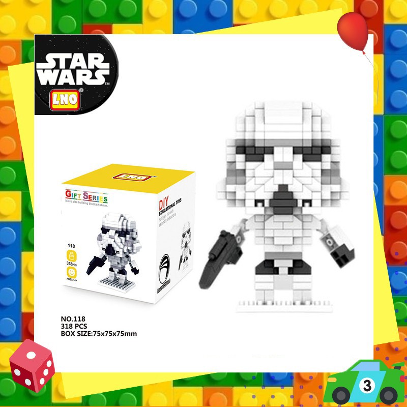 Star Wars Nanoblock Mini Block Rakitan Blok Bangunan Mainan Edukasi