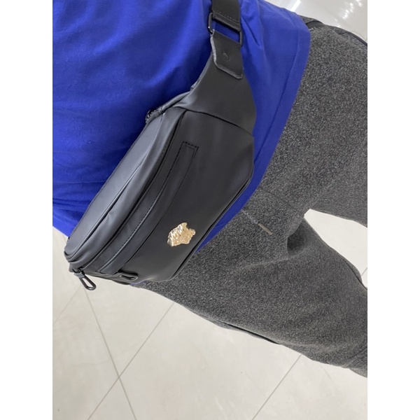 Tas Selempang Pria Versace Impor Tas Waistbag Premium Waterproof