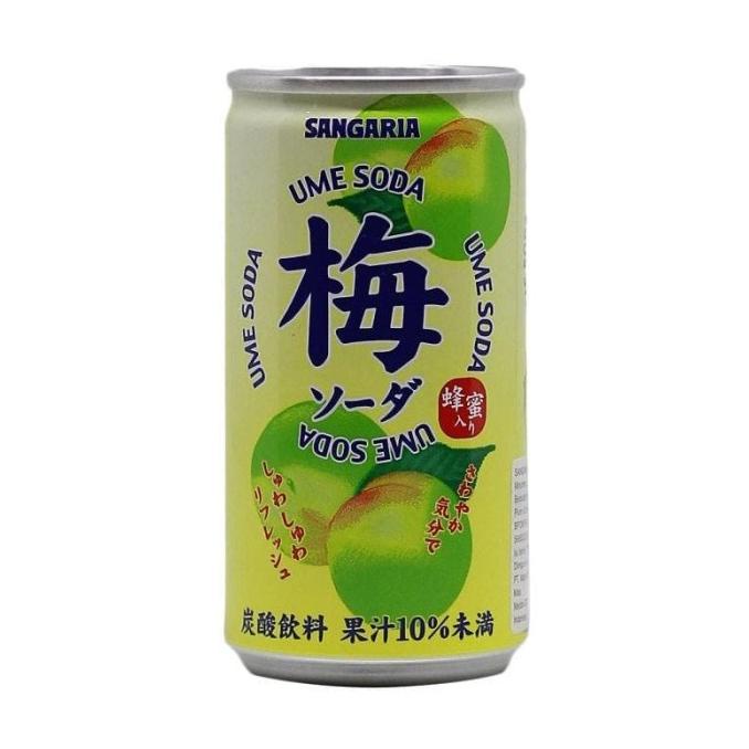 

best seller] Sangaria Ume [Plum] Soda 190 ml. minuman soda jepang