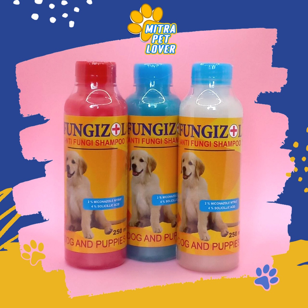 SAMPO ANTI JAMUR UNTUK ANJING - FUNGIZOL DOG SHAMPOO 250ML ORIGINAL - LEMBUT WANGI SEHAT CEGAH SAKIT KULIT MENGHALUSKAN MELEMBUTKAN BULU - MURAH TERMURAH - PET HEALTHCARE AND VETERINARY TAMASINDO OBAT DAN VITAMIN HEWAN BINATANG PELIHARAAN MITRAPETLOVER