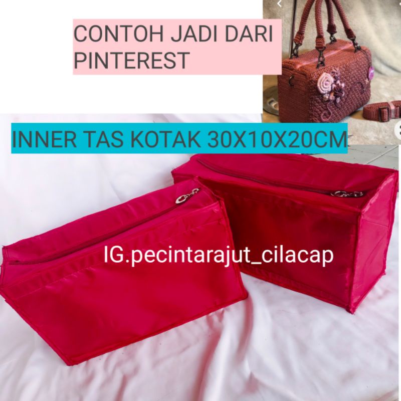 INNER TAS INER TAS FURING TAS DALEMAN TAS RAJUT MACRAM MAKRAM CROCHET KNIT