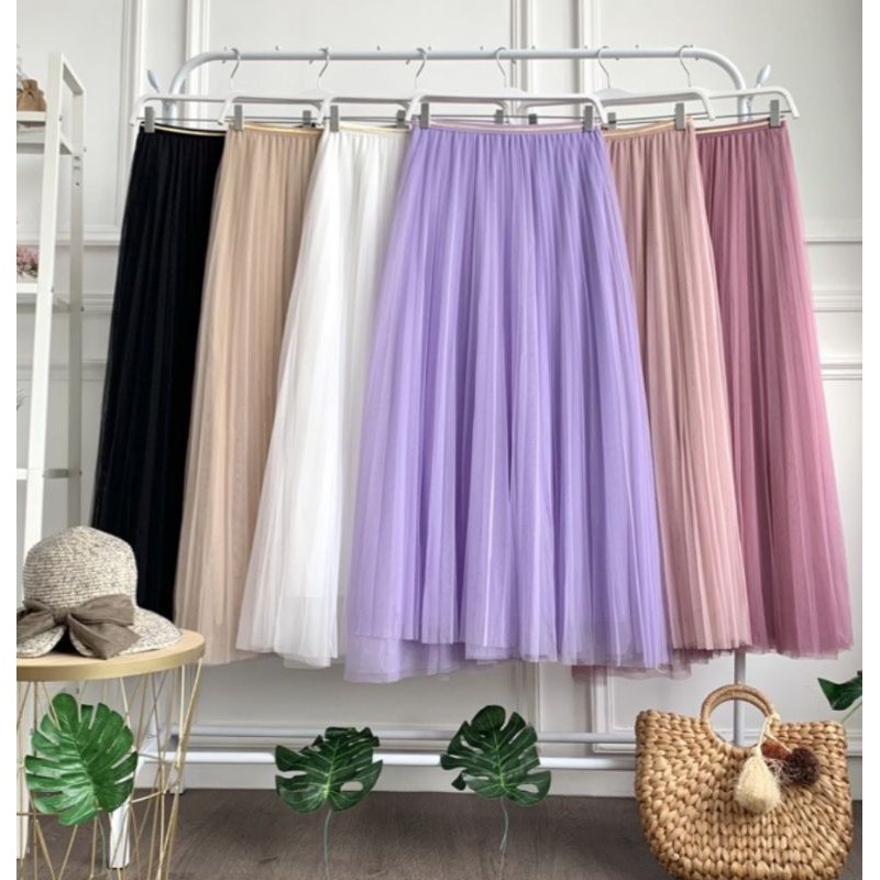 ROK TUTU IMPORT LIST GOLD PREMIUM BANGKOK TUMPUK 4 LAPIS