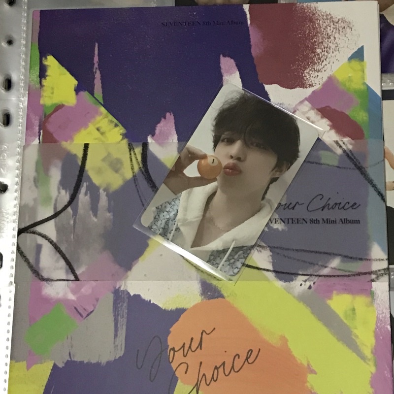 seventeen your choice photocard scoups/seungcheol beside