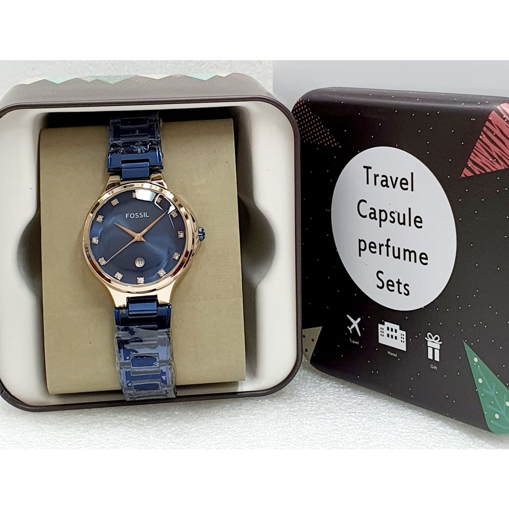 Jam Tangan Wanita F055IL 7287 Belimbing Fashion Tanggal Aktif  + Box Kaleng Original