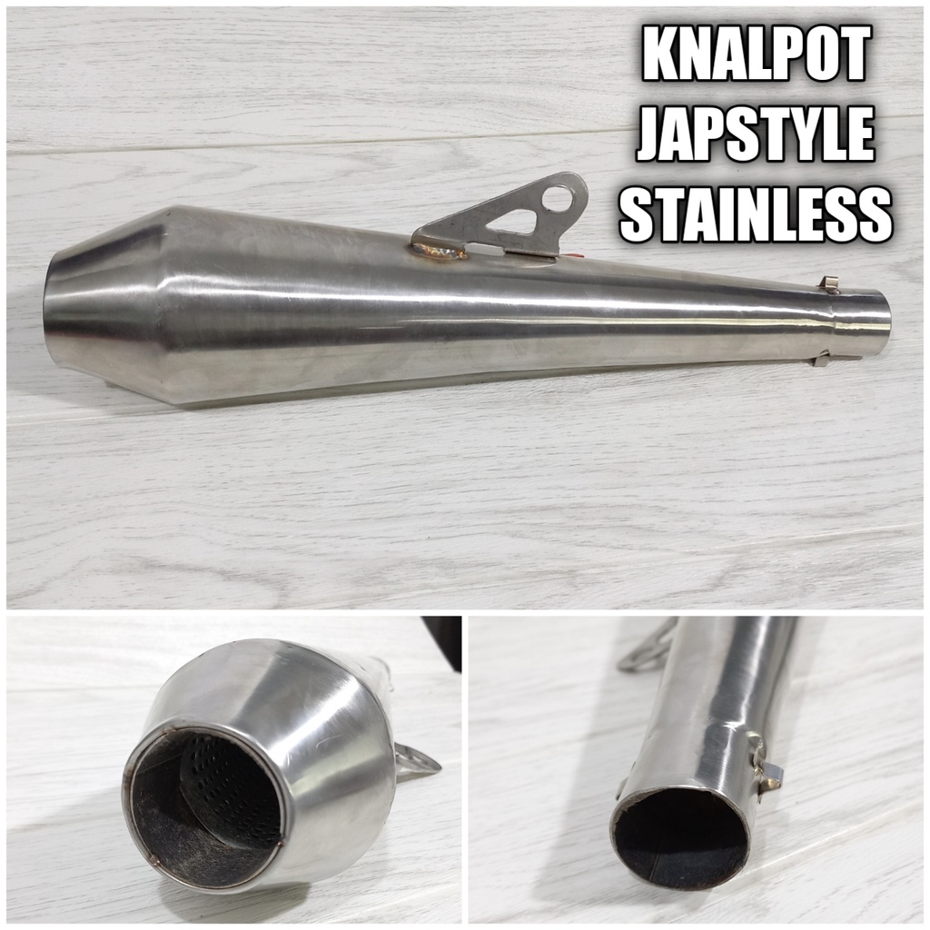 Silincer Knalpot Japstyle Stainless Silincer Chrome