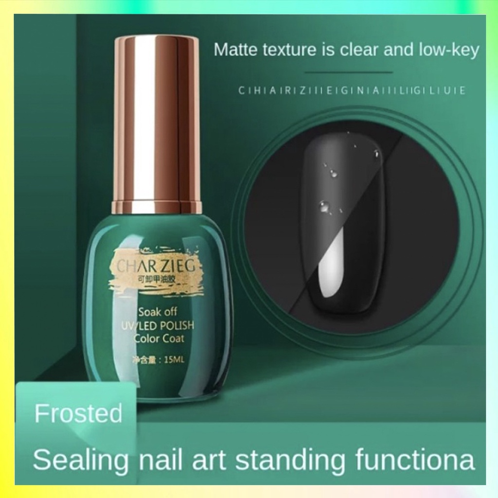 CHARZIEG Base &amp; Top Coat Primer Reinforce Gel 15 ml KU007