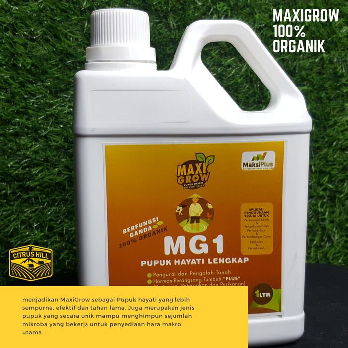 Pupuk Cair Hayati MaxiGrow MG1- Pupuk Hayati Lengkap - Organik