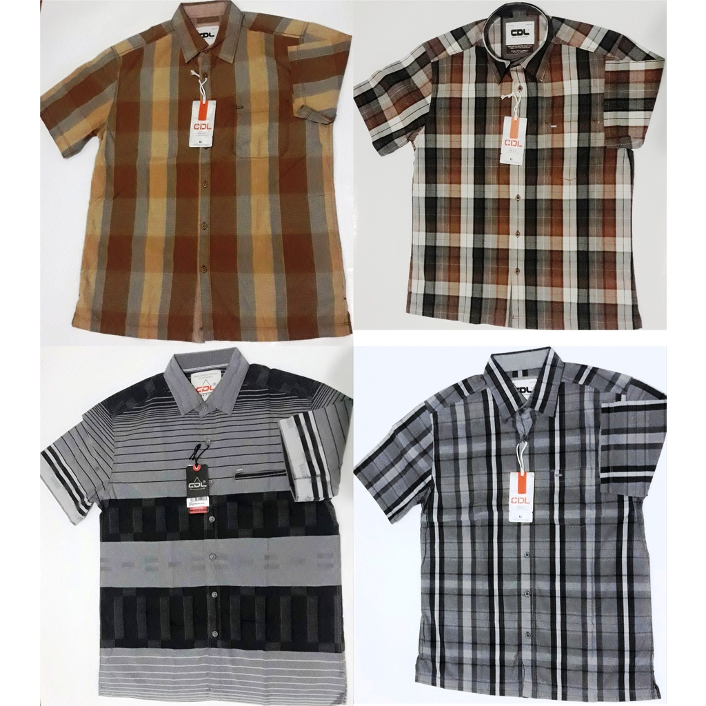 Kemeja Kasual Lengan pendek CDL By Cardinal Original Murah size M