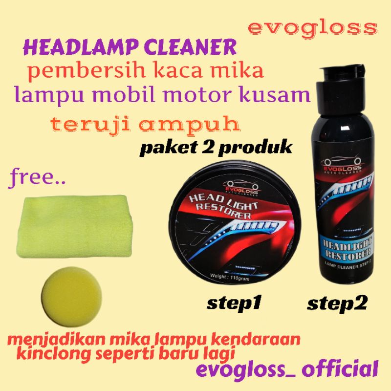 PEMBERSIH KACA MIKA LAMPU MOBIL PEMBERSIH JAMUR KACA PEMBERSIH KACA LAMPU MOBIL MENGUNING KUSAM AMPU