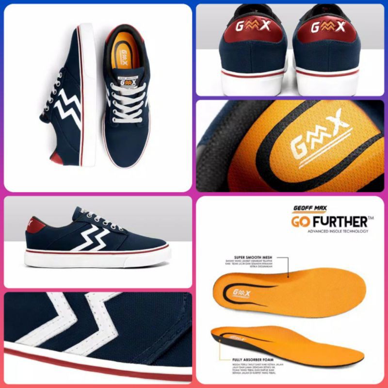 Geoff Max x Mike  Milford Original - Gavin Navy White | Free Kaos Brand Lokal Original Indonesia