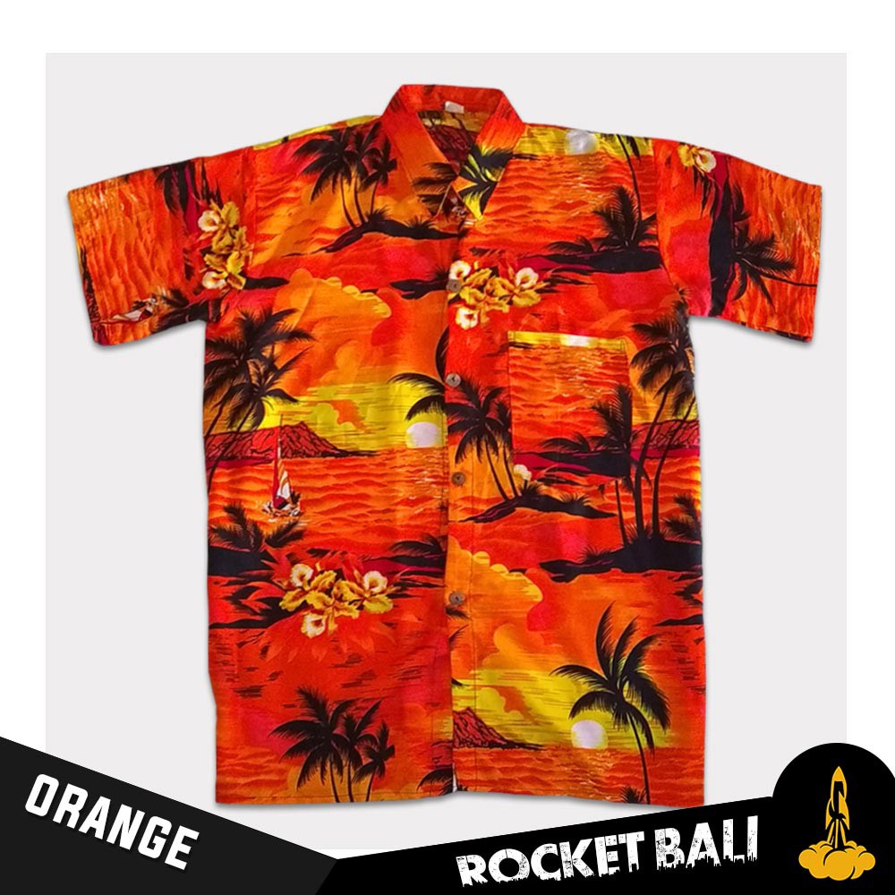 Baju Pantai Pria - Kemeja Hawai Bali - Baju Hawai Pria - Baju Kemeja Murah - Baju Pantai Casual