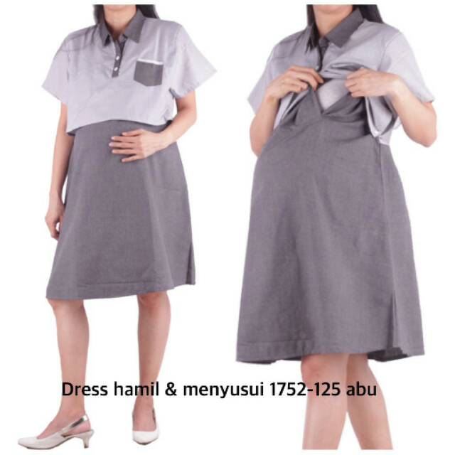 Dress hamil menyusui 1752 bajuhamil baju hamil