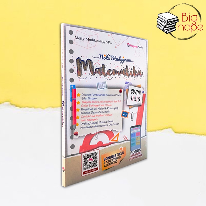 BUKU RUMUS SD - BUKU MATEMATIKA - NOTE STUDYGRAM MATEMATIKA SD-MI KELAS 4-5-6