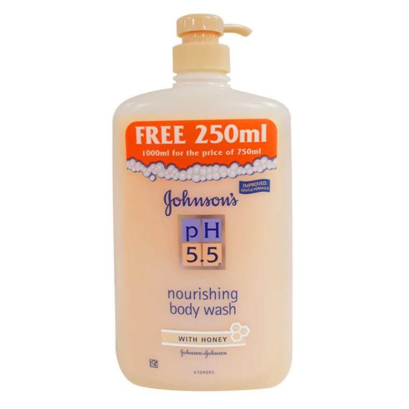 Johnson's ph 5.5 Nourishing Body Wash with Honey (1000ml)