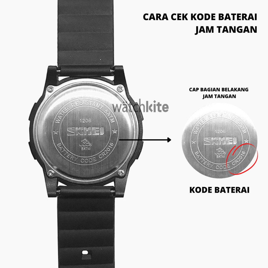 Baterai Jam SSUO CR2016 Jam Tangan SKMEI Digital Baterai 3V Lithium Cell Japan Tech WATCHKITE WKOS