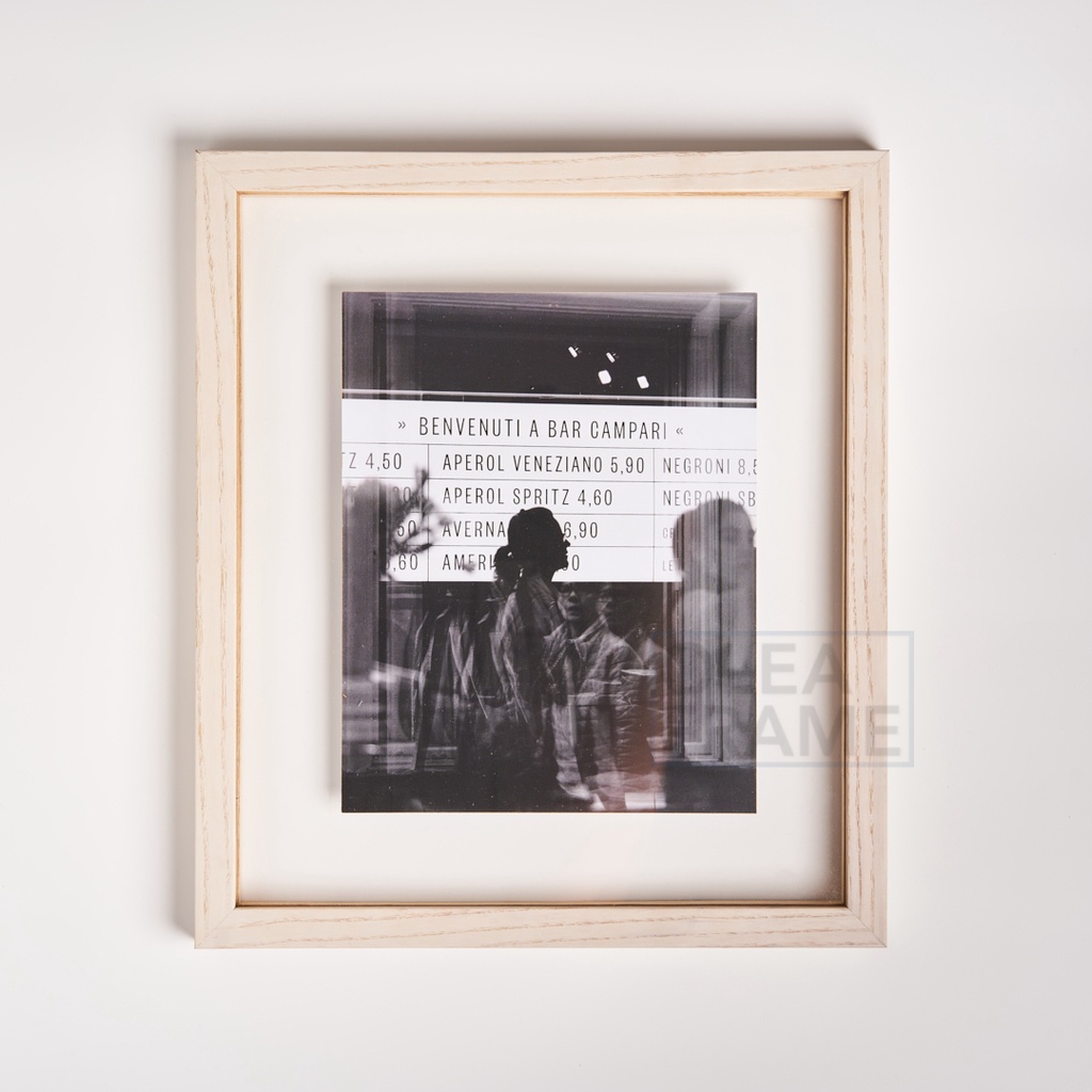 Bingkai Foto Kayu Floating Mahogany - Frame Foto 5R