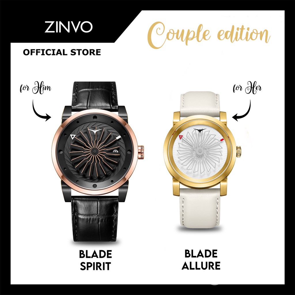 Jam Tangan Couple Zinvo Automatic Blade Spirit & Blade Allure