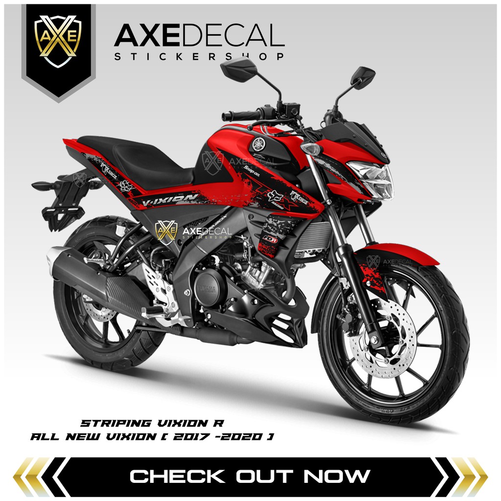Striping Vixion New Fox Racing / Stiker Motor Yamaha Vixion 2017 -2020 Desain Custom