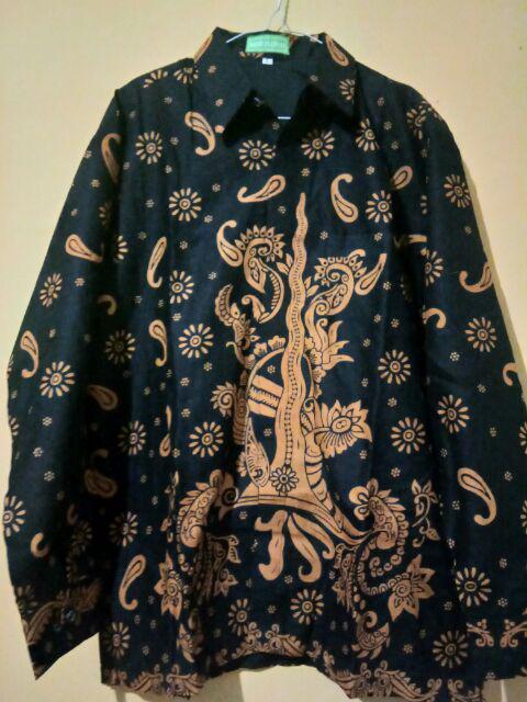 Keris Emas Kemeja Batik Pria Full Furing Katun Primisima Batik Solo Batik Pria Eksklusif Modern