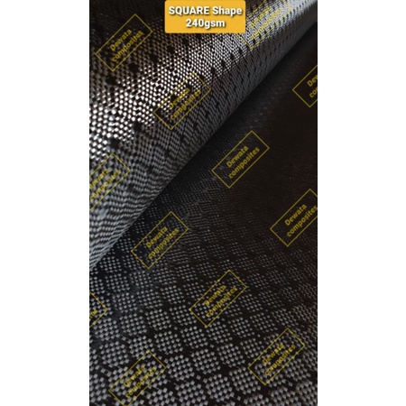 Serat Carbon Fiber Fabric Hexagon kecil 240gsm