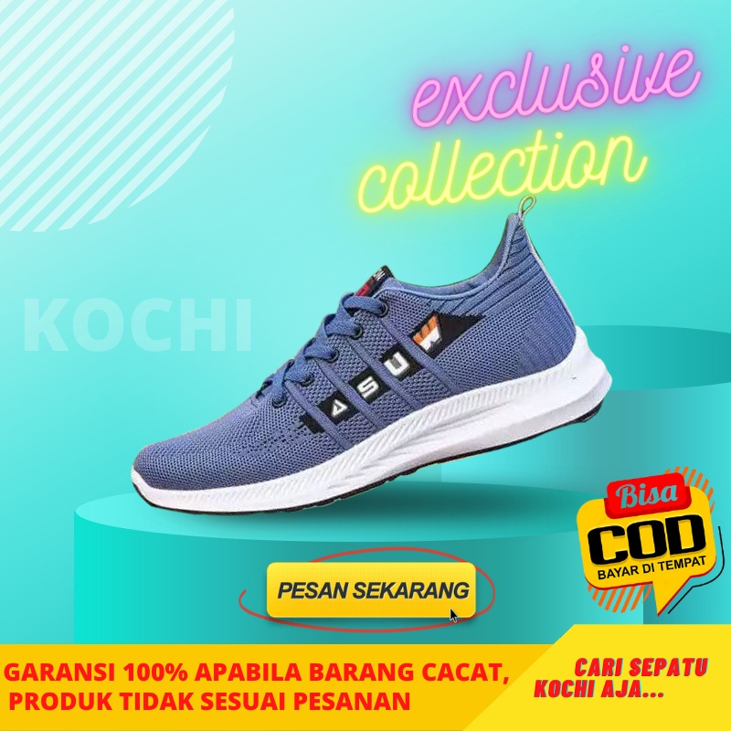 KC19 Sepatu Spatu Pria Sneakers Sneaker Sekolah Skolah Running Santai Jalan Jalan Korea Lokal Import