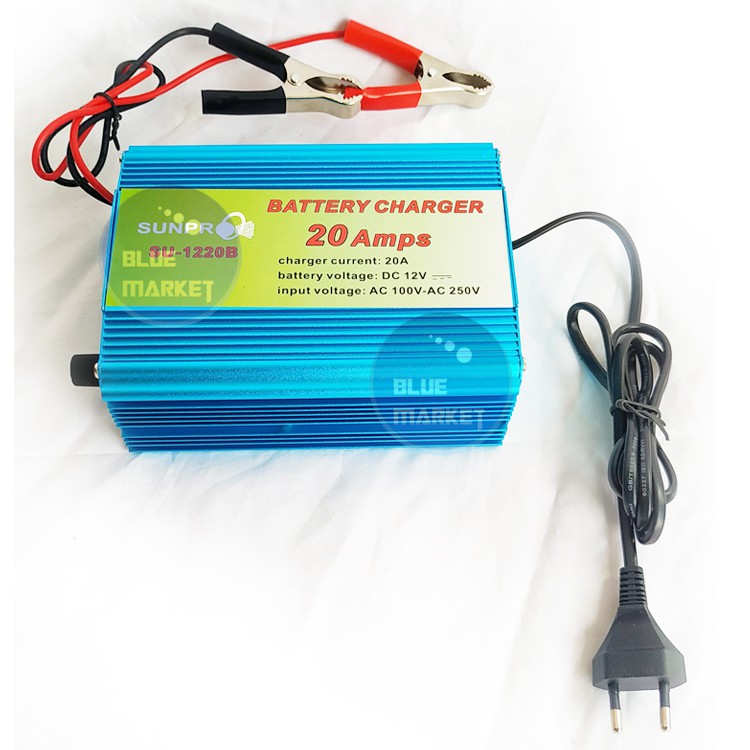 CHARGER AKI MOBIL CAS AKI MOTOR SUNPRO DC 12V 20Amps 1220B / CHARGER AKI SUNPRO / CAS AKI