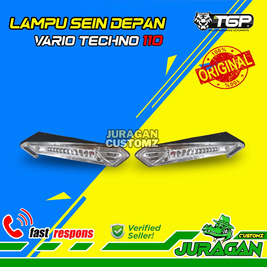 Lampu Riting Depan Vario Techno 110 Honda Non Original Sein Sen TGP Aksesoris Motor Variasi