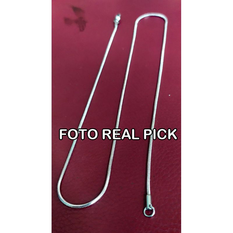 [ BISA COD ] Kalung Panjang Titanium Pria Wanita Korea Style Titanium Kalung Cowok Kotak Anti Karat dan Anti Luntur Aksesoris Fashion Original