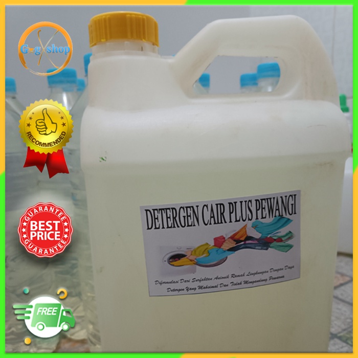 Sabun Cuci Pakaian Deterjen Laundry Cair Plus Pewangi Isi 5 Liter