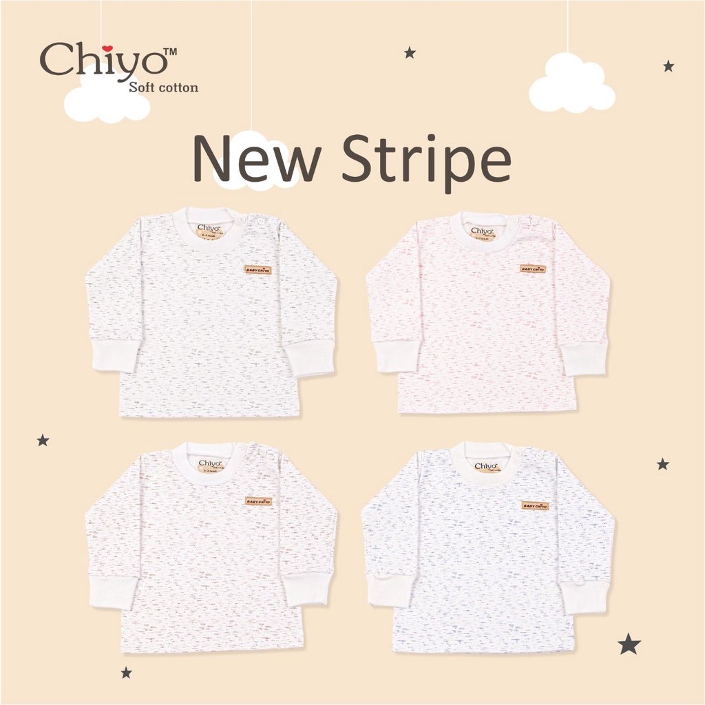 Makassar ! Baju Oblong Panjang Chiyo Baby New Stripe S/M/L