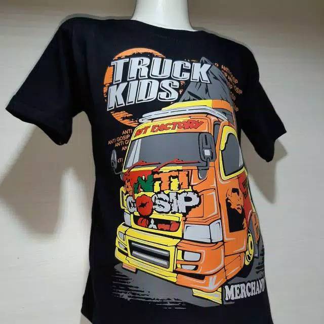 BAJU TRUK ANAK // BAJU TRUK OLENG ANAK//  KAOS TRUK ANTI GOSIP ANAK // KAOS TRUK ANAK LAKI LAKI