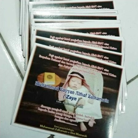 stiker selapan / ucapan selapan / ucapan aqiqah