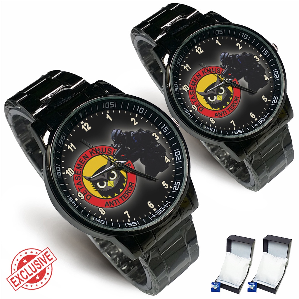 Jam Tangan Rantai Couple ANTI TEROR DENSUS 88 (Keren)