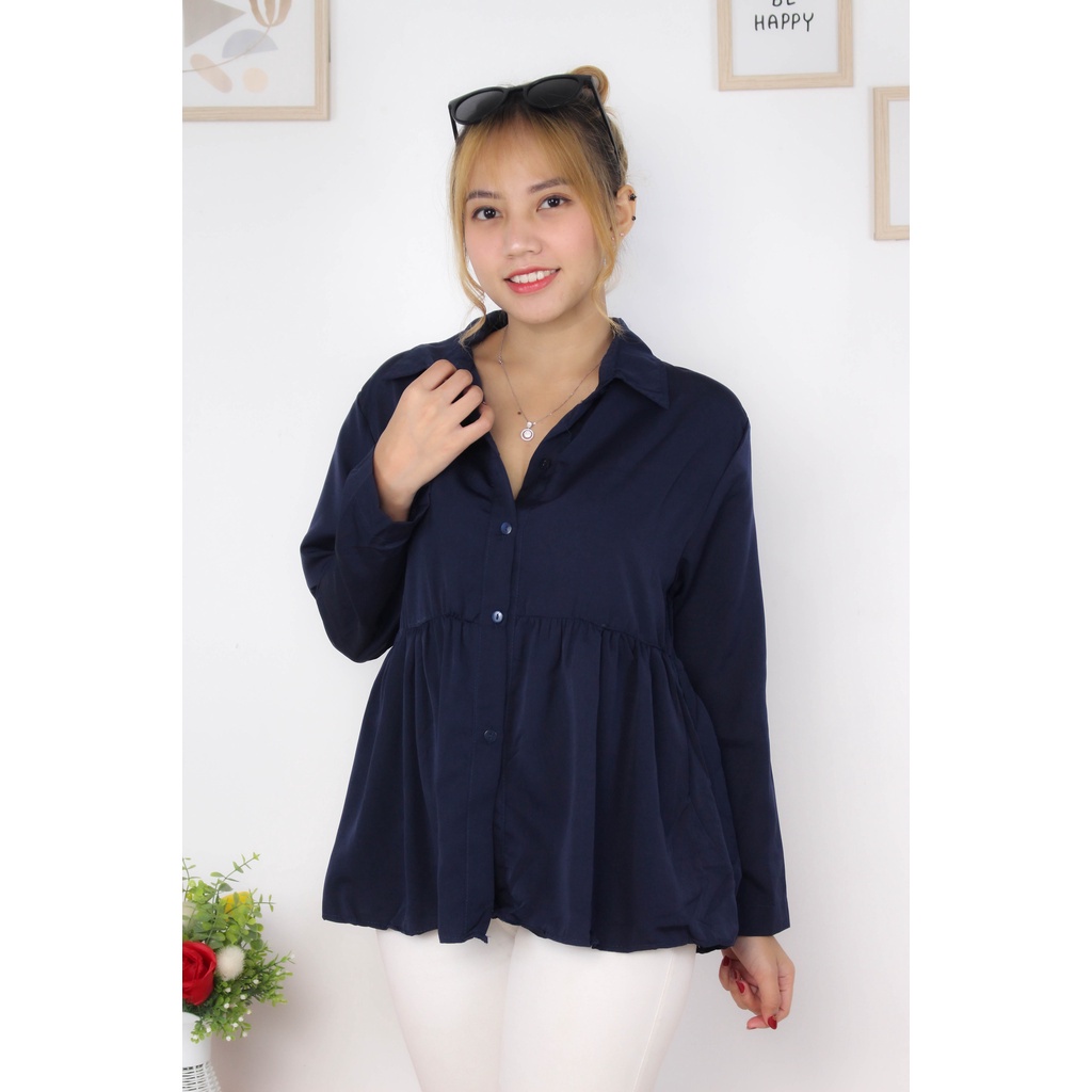 RX Fashion Monellina Blouse bahan twiscone fit L 1AT