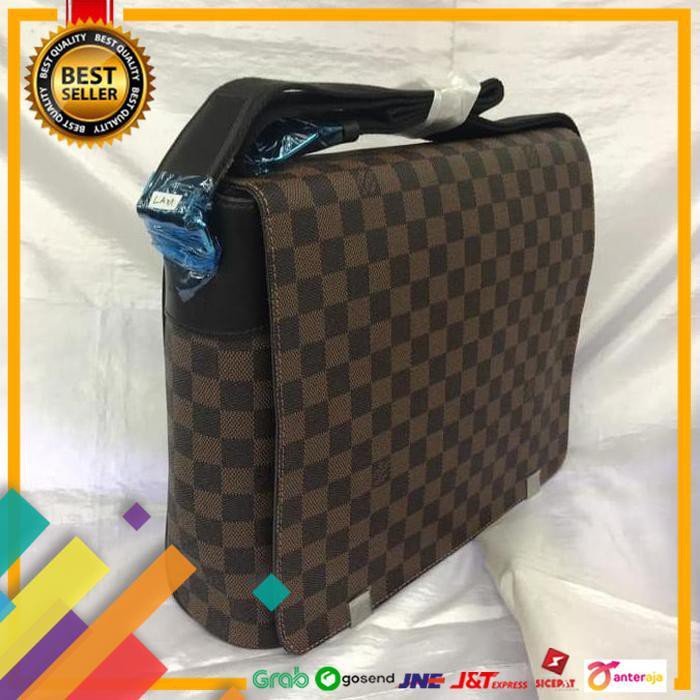 ON SALE.. TAS LV MM DAMIER EBENE MEN NEW MODEL DETAILS MIRROR QUALITY ..TERBARU
