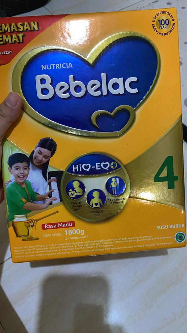 Jual Bebelac 4 Madu Susu Pertumbuhan Bubuk 1800 Gr X 2 Indonesia Shopee Indonesia