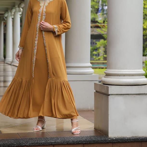 ➧ KAFTAN LEBARAN 2021 | KAFTAN SAFIRA CERUTTY by Kaftan Jakarta Kaftan Wanita Terbaru ✵