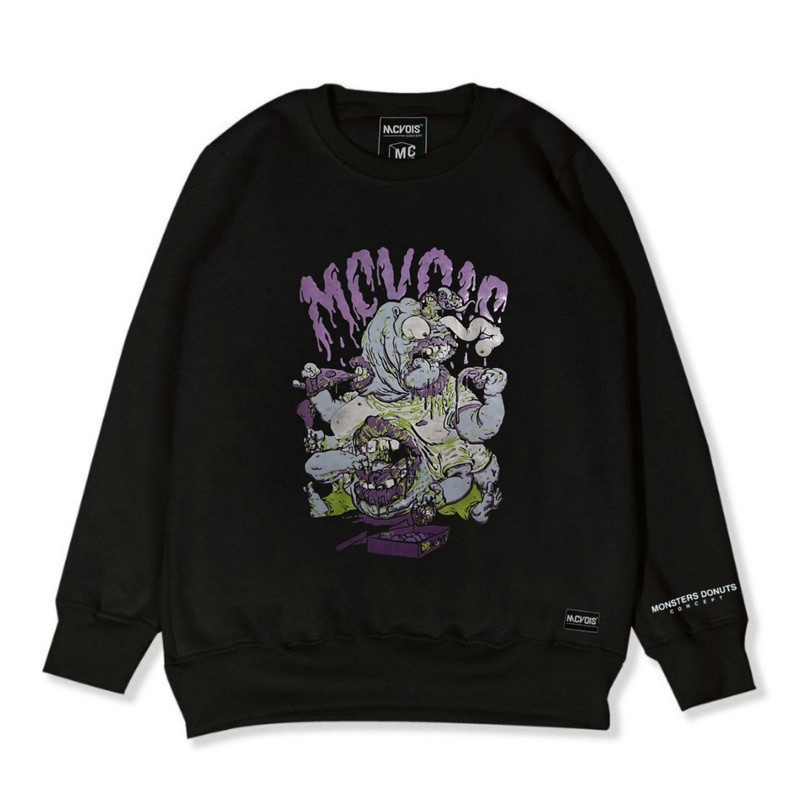 Sweater Crewneck Metal Mc voic pria/cewe Premium Distro