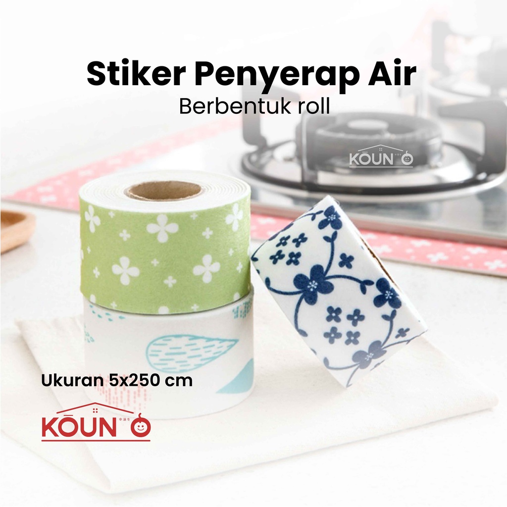 Roll Stiker Kain Penyerap Air | Tempelan Dapur Wastafel Kloset Basin Kitchen Sink