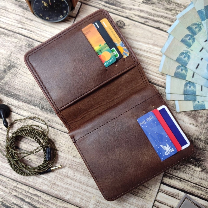 dompet wallet kulit impor norris lipat buku