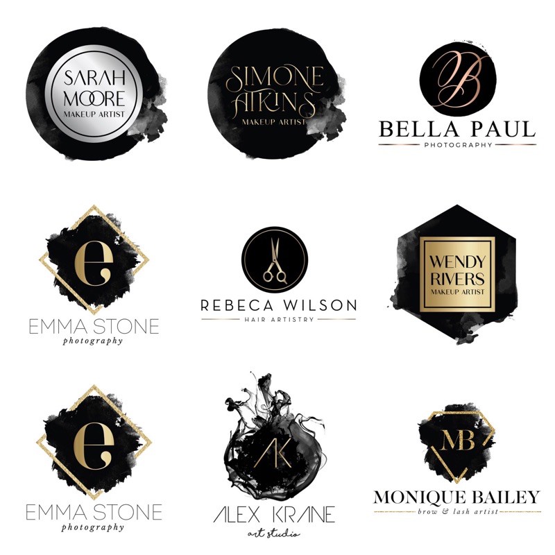 (DRAN BLACK LOGO) JASA BUAT DESAIN LOGO OLSHOP JASA LOGO BISNIS MURAH