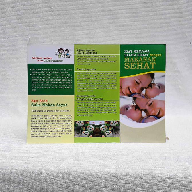 Leaflet / Brosur Makanan Sehat Balita - Paket isi 25 PROMO SPECIAL