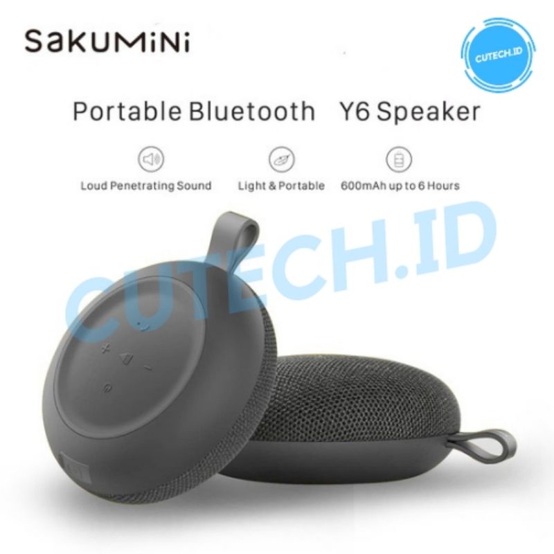 SAKUMINI Y6 ROUND BLUETOOTH WIRELESS SPEAKER PORTABLE BY KIIP