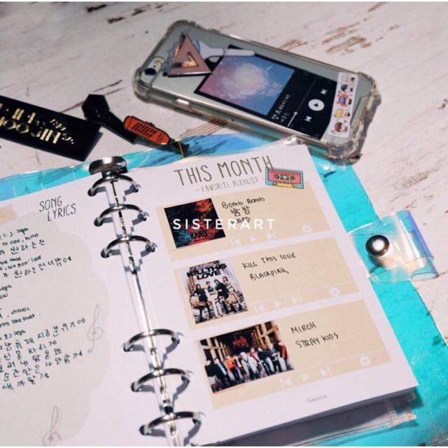 

K-pop set refill bulletjournal binder note catatan hvs buku tulis
