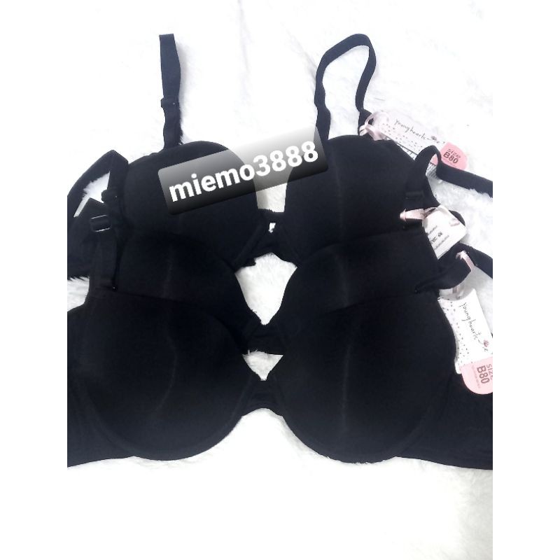 Young hearts bra berkawat khusus hitam 32B,34B,36B, Y23-19753
