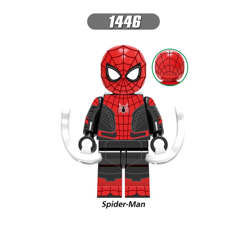 1pc Mainan Balok Bangunsusun Model Minifigures Marvel Venom Spiderman Bahan ABS Untuk Hadiah Anak